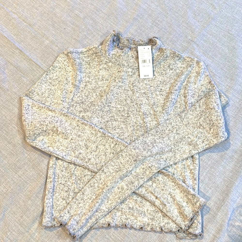 Pac Sun mock neck crop shirt